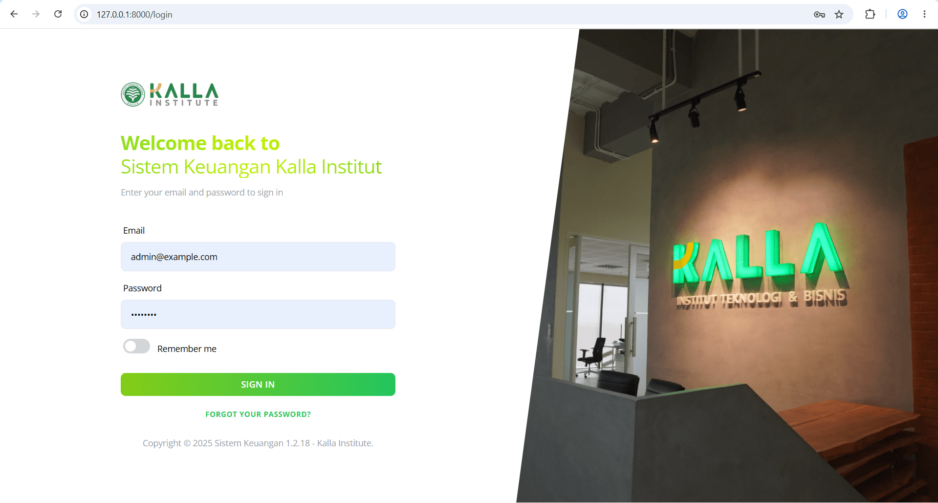 Sistem Keuangan KI